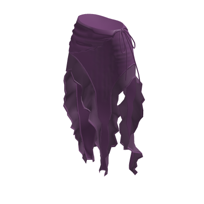 Fairy Grunge Tattered Layered Skirt (Purple) thumbnail