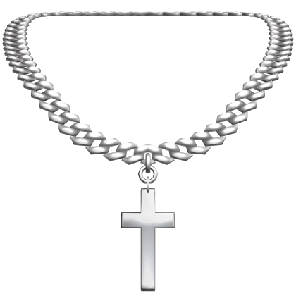 Silver Cross Chain | Roblox Item - Rolimon's