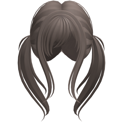 Long Wavy Pigtails with Bangs Light Brown Roblox item