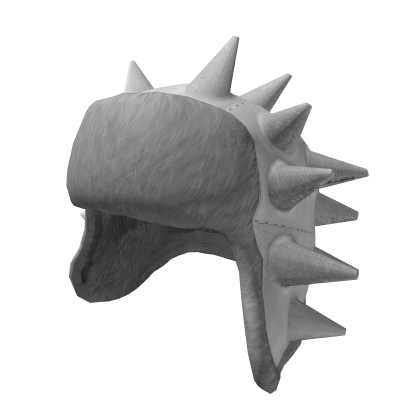 spiked white ushanka