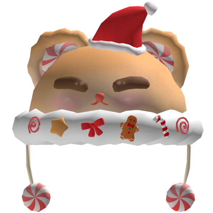 🐻 Cute christmas bear ushanka with santa hat