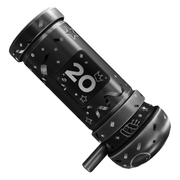⚒️ (RECOLOR) SUPER Silver Confetti Cannon