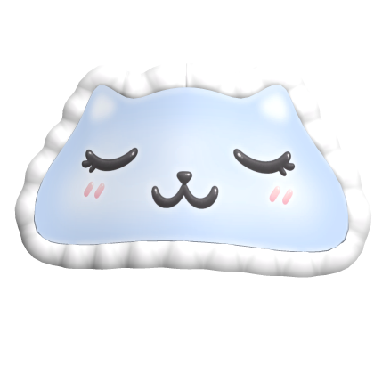 Kitty Sleep Mask Blue & White Roblox item