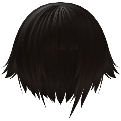 ´ཀ` brown emo hime cut tuft hair