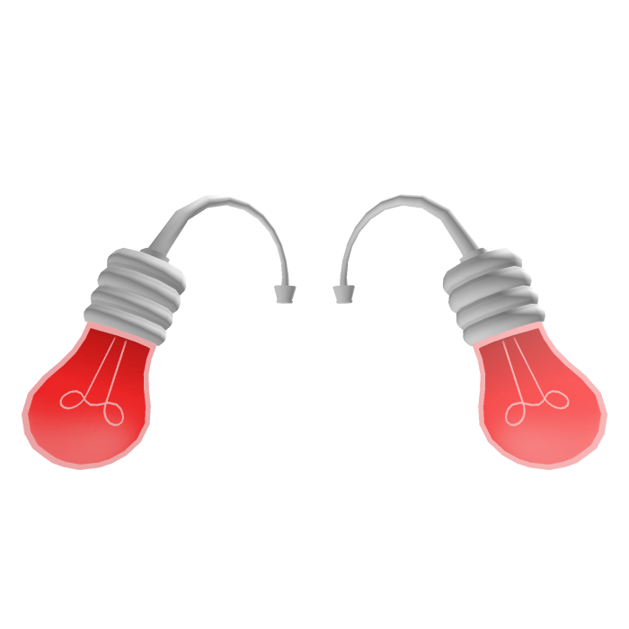 Red & White LightBulb / bulb antennae