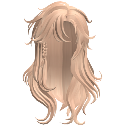 Peach Blonde Braided Waves