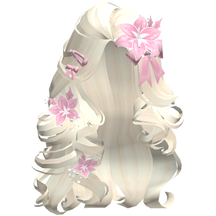 ♡ Christmas Blowout w/ Flowers (Pink Beige)