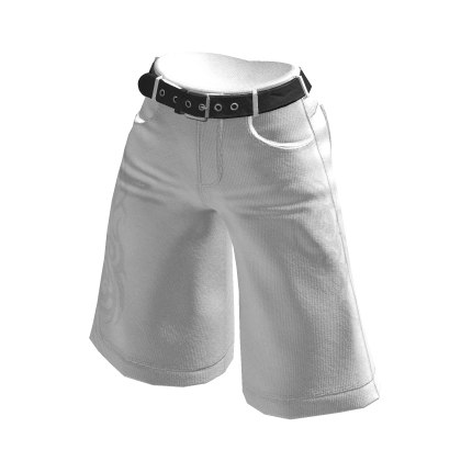 Jorts White Jean Shorts Vintage Denim Skate Y2K thumbnail