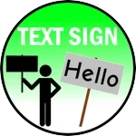Text Sign