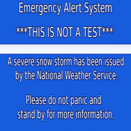 Blizzard EAS Alert