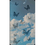 Beautiful Blue Butterfly Group