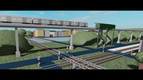 Square Rails RO-Scale Train Set