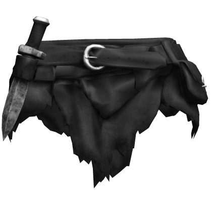 Black Ragged Waist Coat Skirt [1.0 Girl]