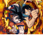 Goku and Luffy.