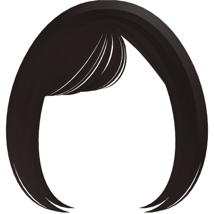 ♡Dark brown side wispy baby bangs