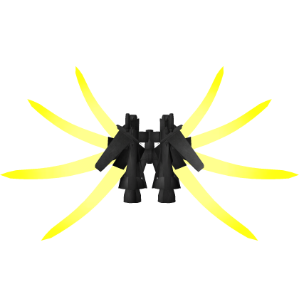 Yellow Battle Armor Wings & Jetpack [ Glow ]