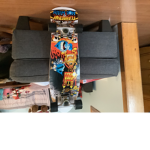 Purple skateboarding