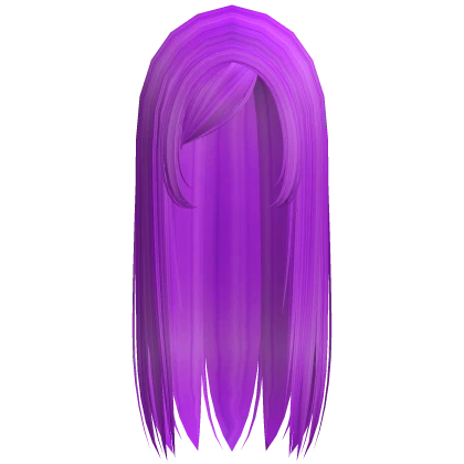 ☆ y2k straight gyaru emo side part neon purple | Roblox