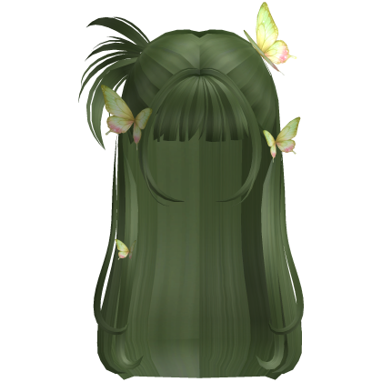 Butterfly Green Wispy Fairytale Hair Roblox item