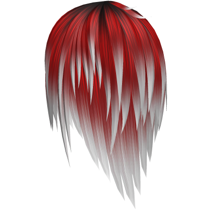 Red/White Vkei Unkept Hair 23 Roblox item