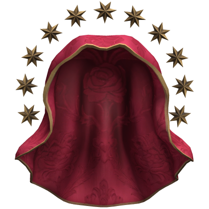 Red Lace Blessed Mary Mother of Jesus Crown & Veil Roblox item