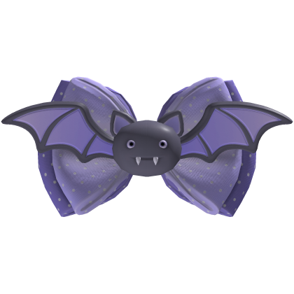 Pastel Purple Vampire Bat Bow