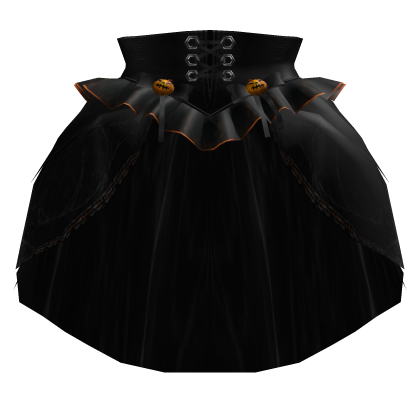 Gothic Halloween Pumpkin Corset Skirt 3.0 Black