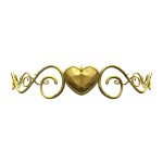 Gold Heart of Thorns Crown