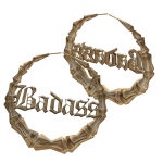 Badass Bamboo Hoops | Gold