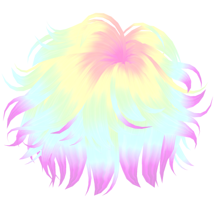 Anime Glowy Rainbow Punk Messy Boy Hair Roblox item