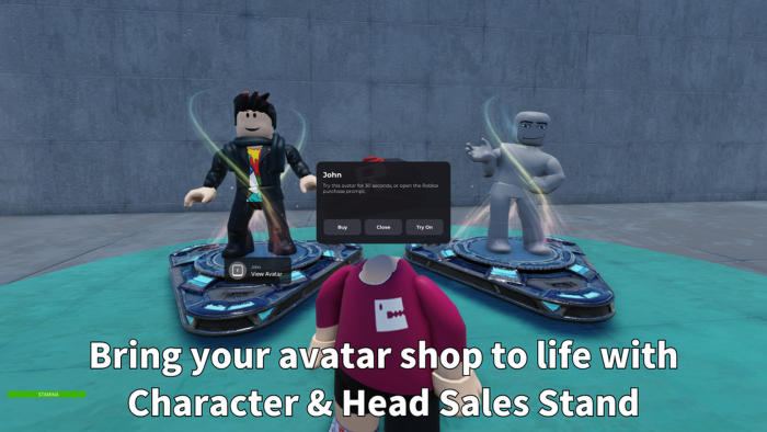 Character & Head Try-On Sales Stand preview 1