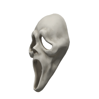 Screaming Ghost face Sideway Mask