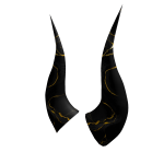 Molten Golden Black Horns