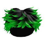 Black to Green Messy Hair