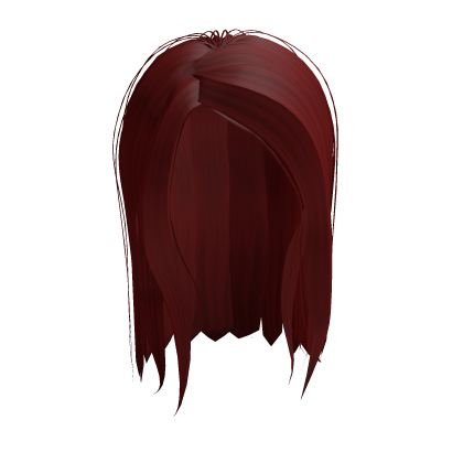 Iconic Y2K Popstar Side Part Hair | Fierce Red Roblox item