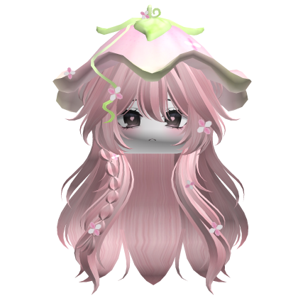 Kawaii Fluffy Layered Flower Hair (Pink)