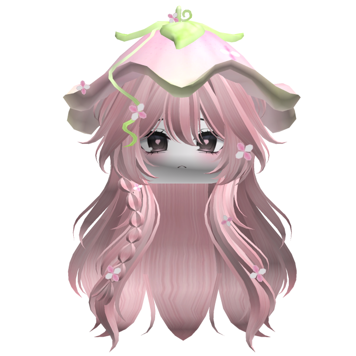 Kawaii Fluffy Layered Flower Hair (Pink)