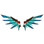 Cyberpunk Blue Wings