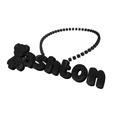 ashton 3.0 black necklace jumbo /cupcaki Roblox item