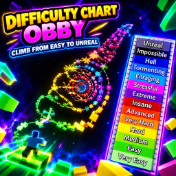[🎃👻UPDATE] 261 Stages Obby Difficulty Chart 🌈 icon