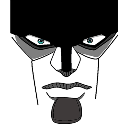 Part 3 Star Platinum's Face (Transparent Ver.) Roblox decal