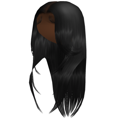 Middle Part Wispy Front [Black]