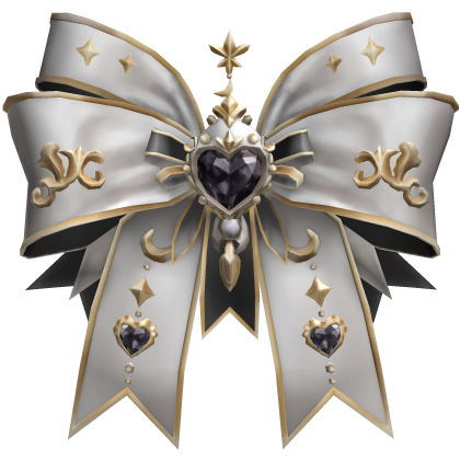 Elegant Princess Hair Bow Black Gem Roblox item