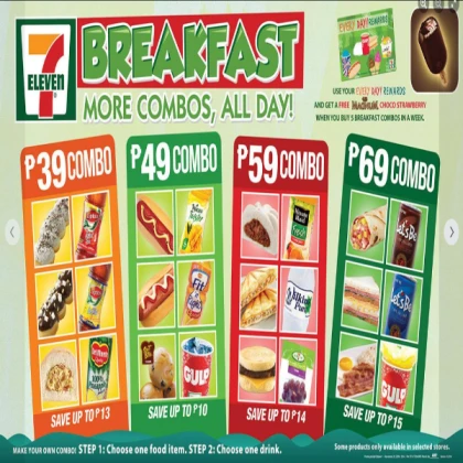 Ad 7/11 Menu Seven Eleven