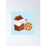 Chocolate Milk And Chocolate Cookies :3