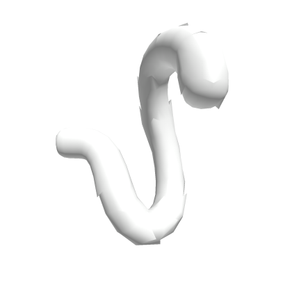 White Fluffy Cat Tail Roblox item