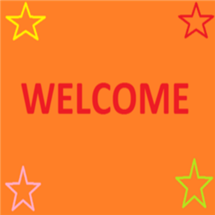 Welcome sign Roblox decal