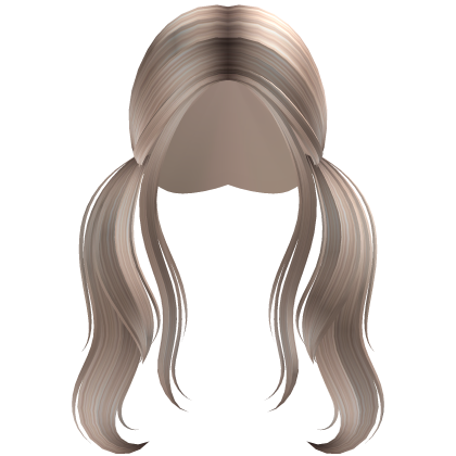 Long Curled Cloudy Cute Pigtails (Platinum) Roblox item