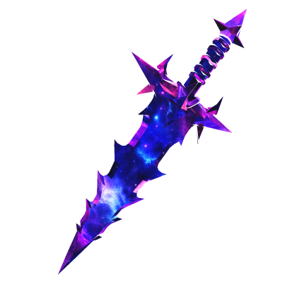 Purple Galaxy Demon Knight Sword