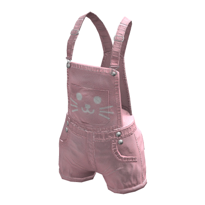 cat overalls pink thumbnail